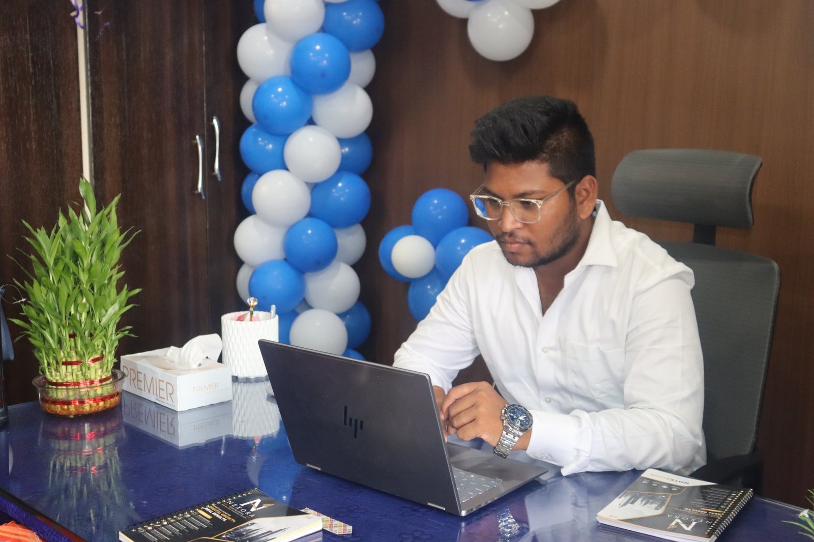 Nexora Digital Infra founder at work