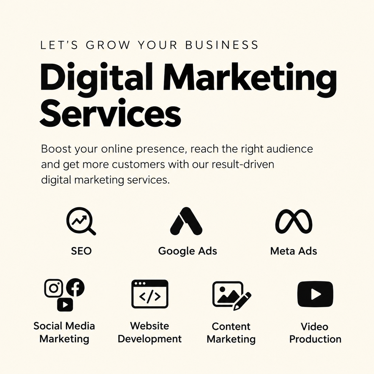 Lead Generation Campaign digital marketing services poster