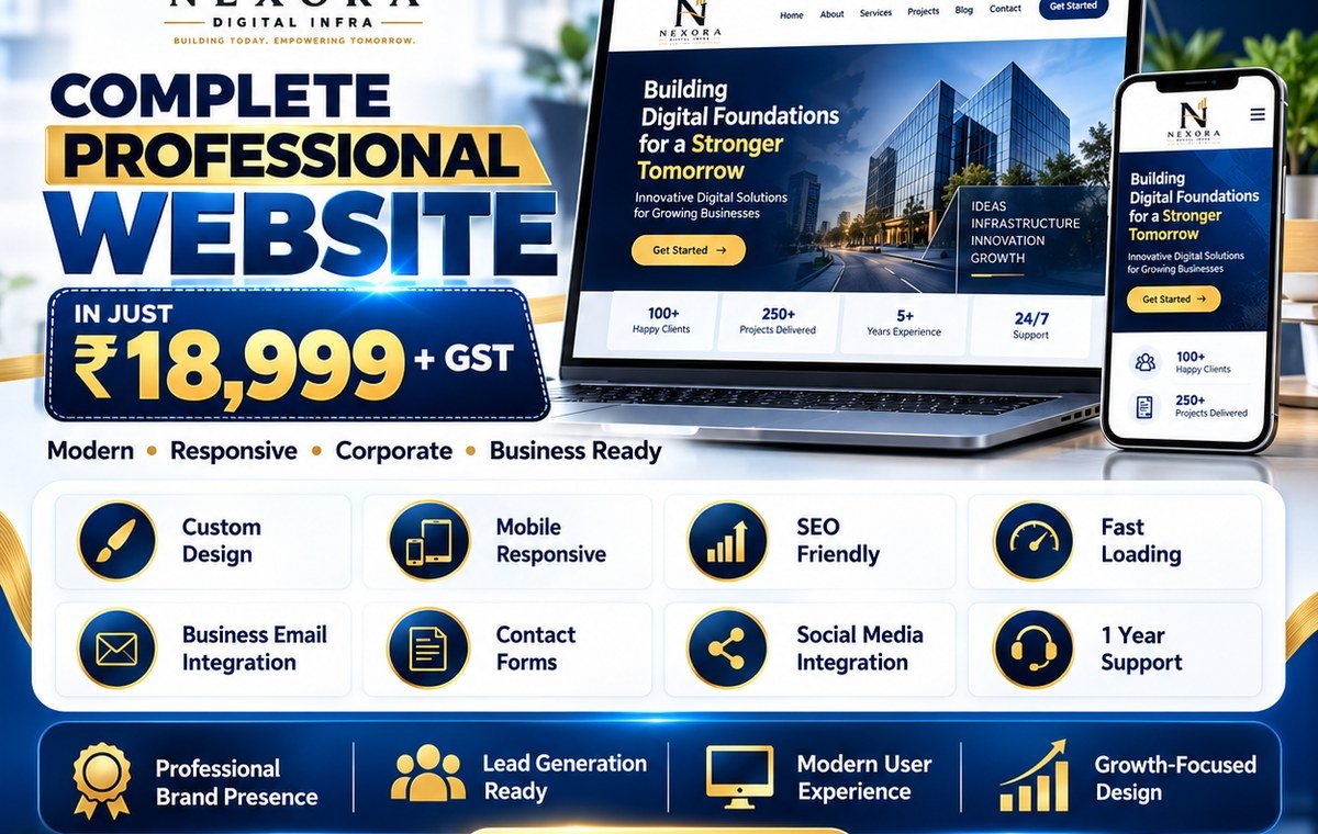 Nexora professional website development service